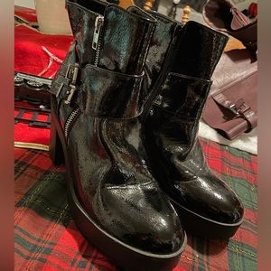 Forever 21 Lug Sole Boot with Straps DEADSTOCK